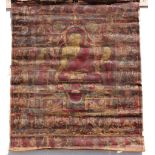 A Tibetan Thangka of Shakyamuni, and other deities