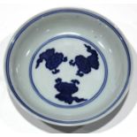 A Chinese Blue and White Dish