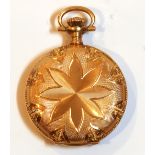 14k yellow gold Waltham pendant-watch