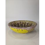 A Guido Gambone (Italian, 1909-1969) glazed stoneware centerbowl