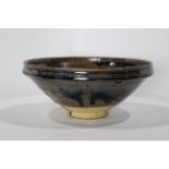A Chinese Henan Tianmu Bowl, size: 7"dia x 3"h