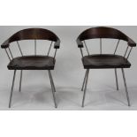A pair of Bessam Fellows CB-28 spindle chairs
