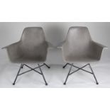 A pair of Lyon Beton armchairs
