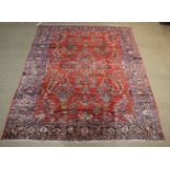 A Persian Sarouk carpet