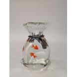 A Murano glass paperweight vase