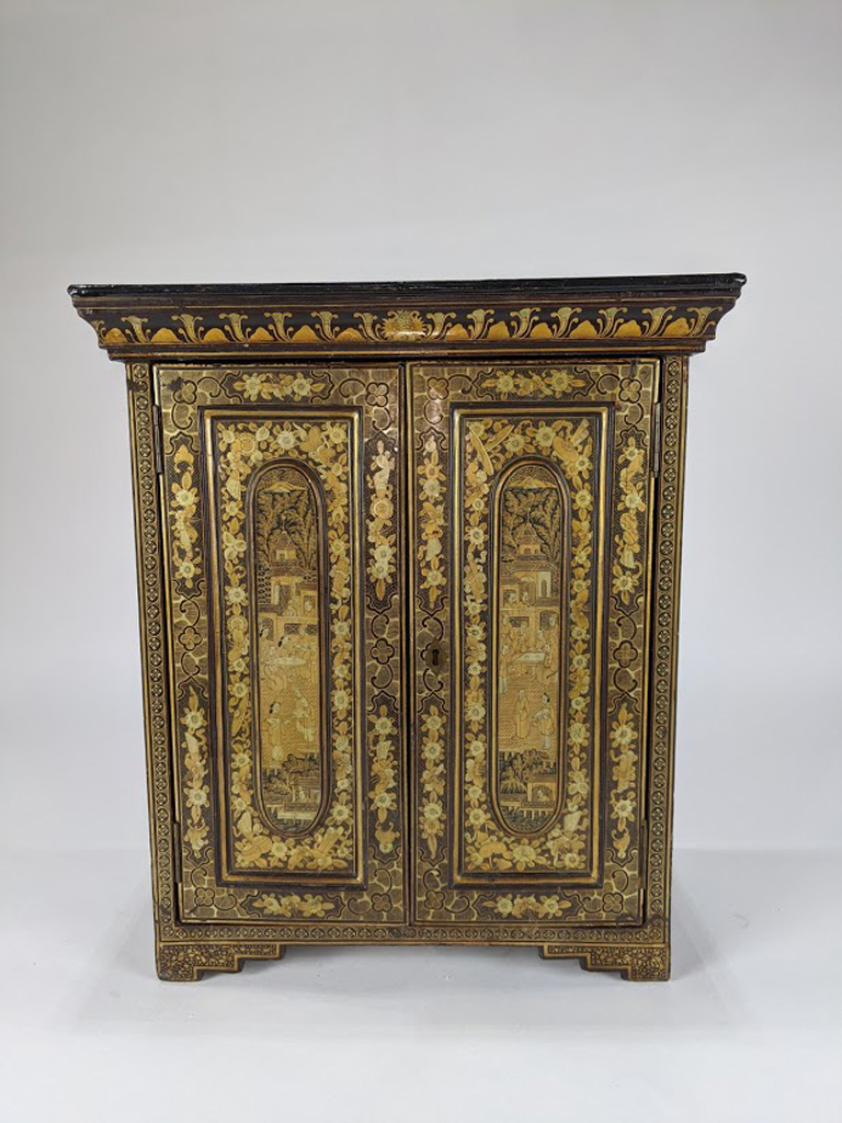 A Chinese lacquered wood dresser cabinet - Image 2 of 12