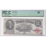 United States 1917 $2 legal tender note