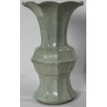 Chinese Guan-Type Faceted 'Gu' Vase