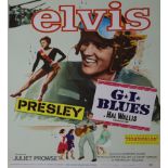 G. I. Blues with Elvis Presley, vintage movie poster