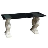 A custom Renaissance style console table