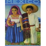 Mexico, vintage travel poster