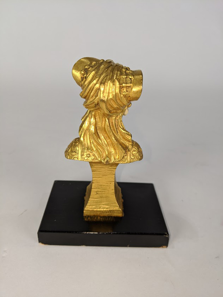 A continental gilt bronze seal in the Renaissance taste circa 1880 - Image 6 of 6