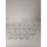 A Saint Louis crystal stemware group