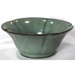 Chinese Longquan Guan-Type Petal Lobed Bowl,