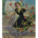 San Francisco, Portola Festival, 1909, vintage festival poster