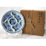 A Chinese Blue and White Circular Plate