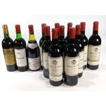 (lot of 13) French wine group including a 1979 Chateau Cantenac Brown