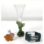 A French pate de verre glass group