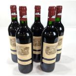 (lot of 5) 1990 Chateau Lafite Rothschild Grand Cru Classe