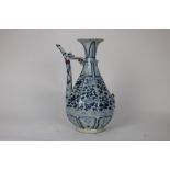 Chinese Blue and White Octagonal Ewer