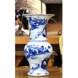 (lot of 2) A Pair of Chinese blue and White Vase