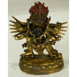 A Gilt-Bronze figure of Heruka and Consort