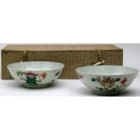 (lot of 2) A pair of Chinese Export Porcelain Bowls