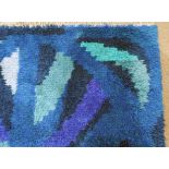 A Modern shag abstract carpet