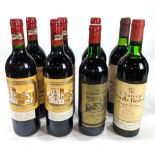 (lot of 8) French wine group including a 1982 Chateau Graves du Bert