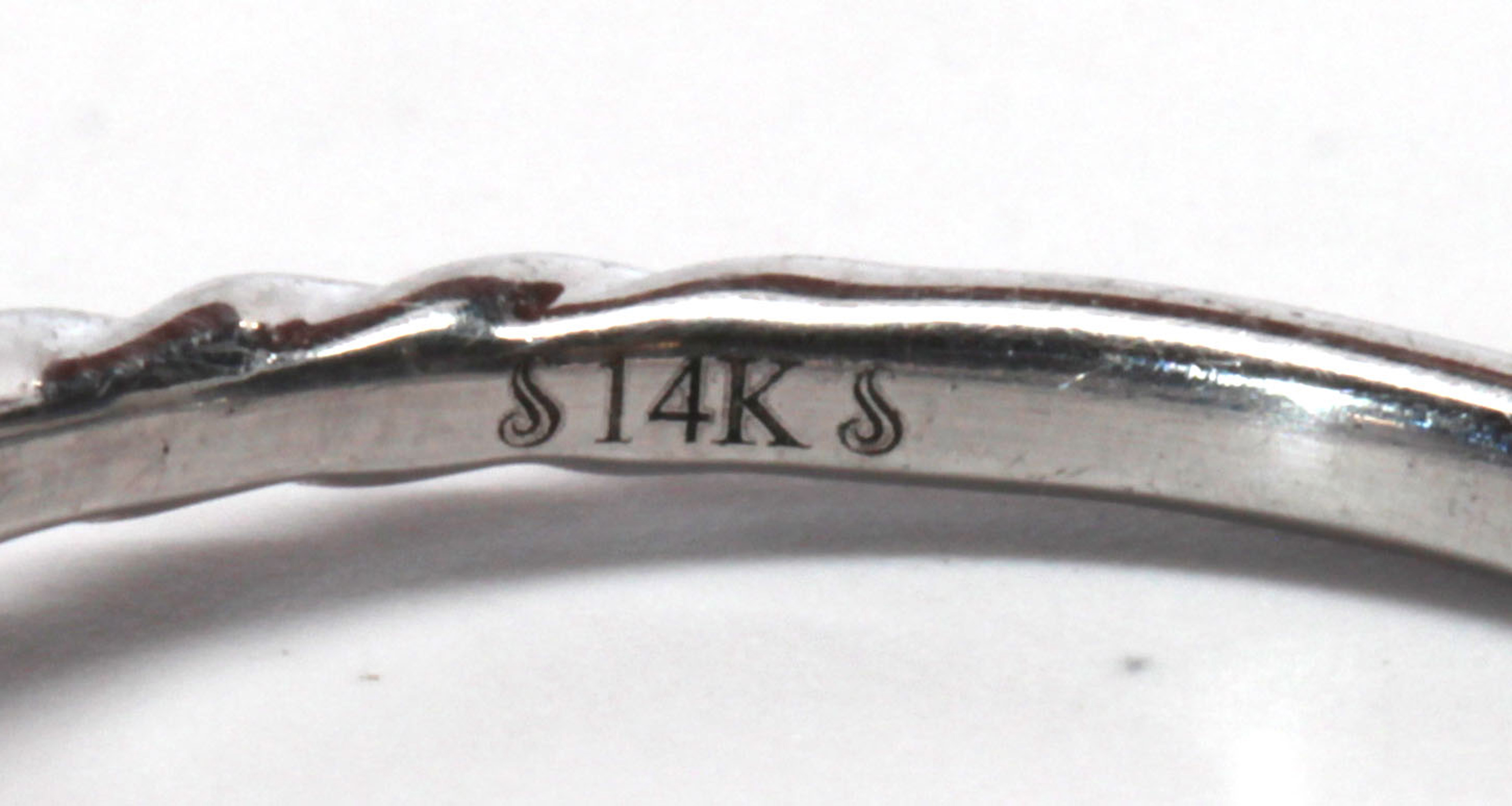 Diamond, 14k white gold ring - Image 5 of 5