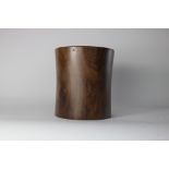 A Chinese rosewood brush pot