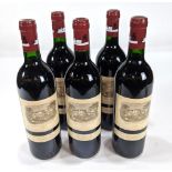 (lot of 5) 1990 Chateau Lafite Rothschild Grand Cru Classe