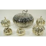 Large Buccellati sterling silver pumpkin