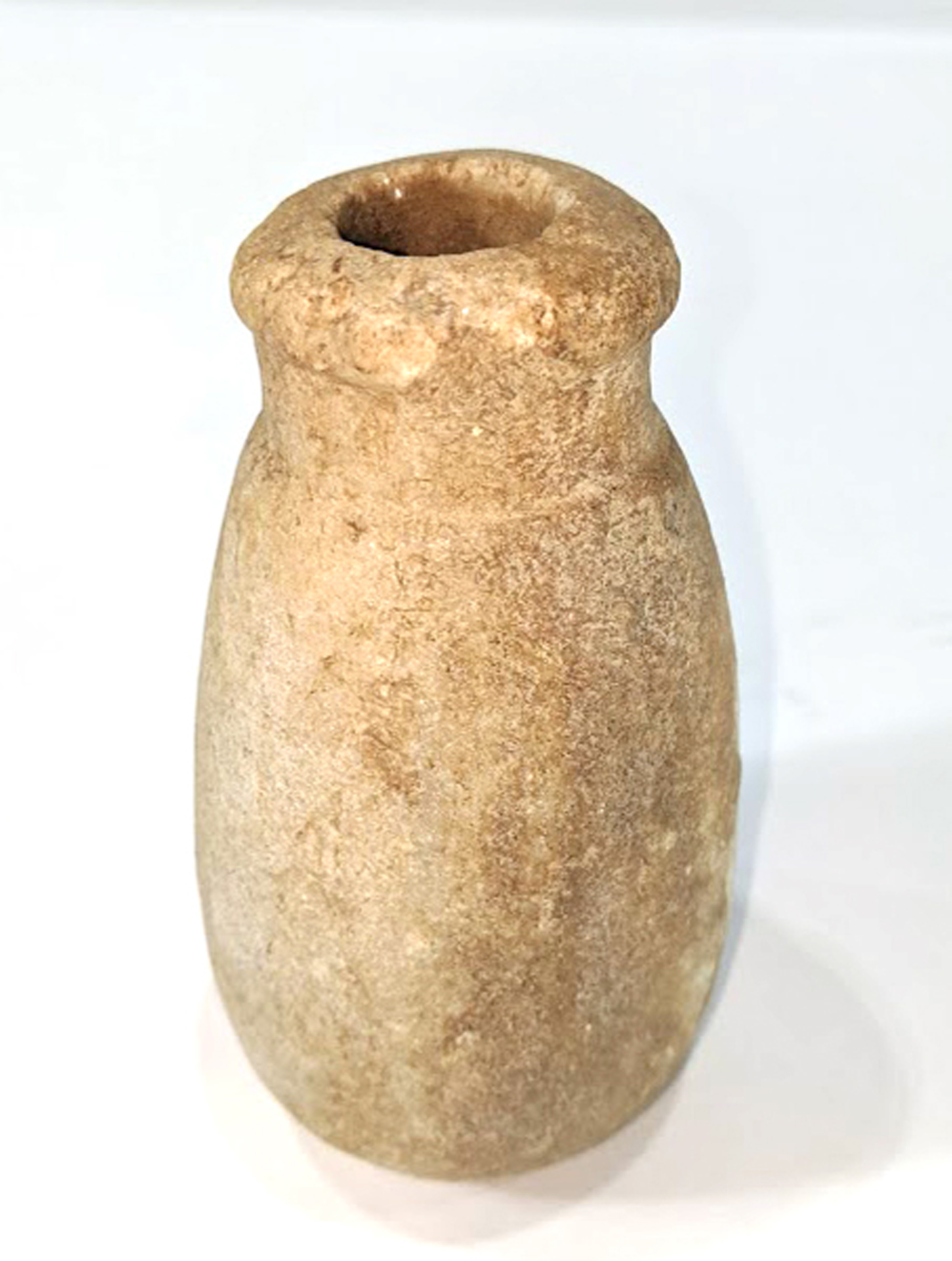 An ancient Egyptian alabaster vase 1st - 6th Dynasty