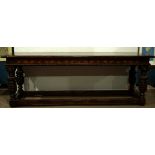 A George II carved console table