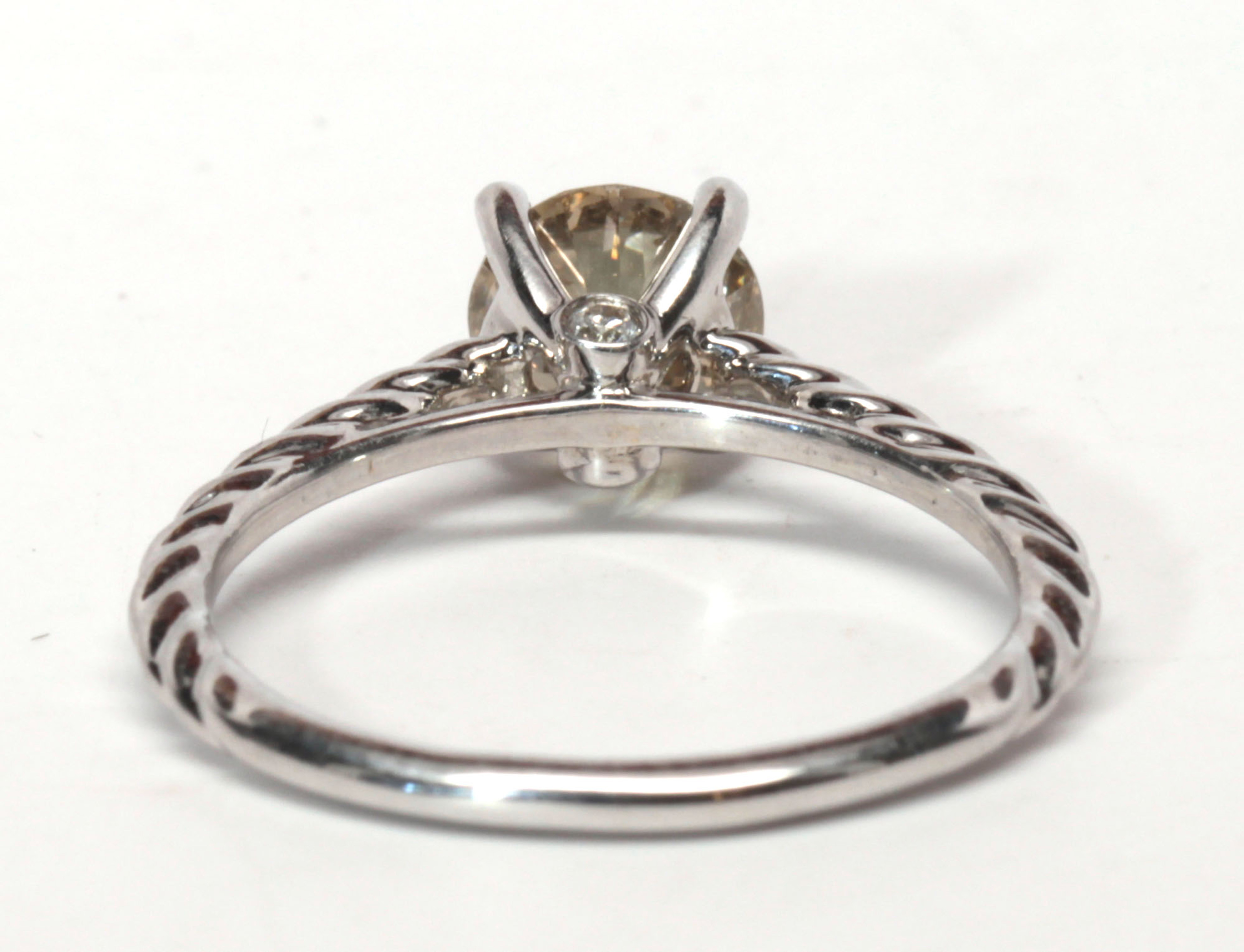 Diamond, 14k white gold ring - Image 3 of 5