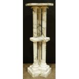 A Classical style marble pedestal