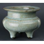 Chinese Longquan Guan-Type Tripod Censer