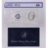 An 1878cc (Carson City) Morgan dollar NGC MS 64, soft pack (rare) with original mint envelope