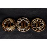 A Set of Japanese Tsuba (sword guards)