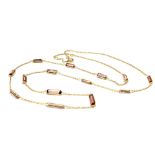 Tourmaline, 18k yellow gold necklace