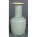 A Chinese Celadon-Glaze Mallet-Shaped Vase