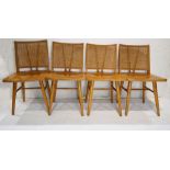 A group of Paul McCobb dining chairs