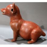 Colima West Mexico seated dog, Ex Messick