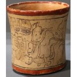 A Pre-Columbian Maya, Codex Cup, Ex Ron Messick