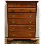 A Pennsylvania Chippendale tall chest circa 1780