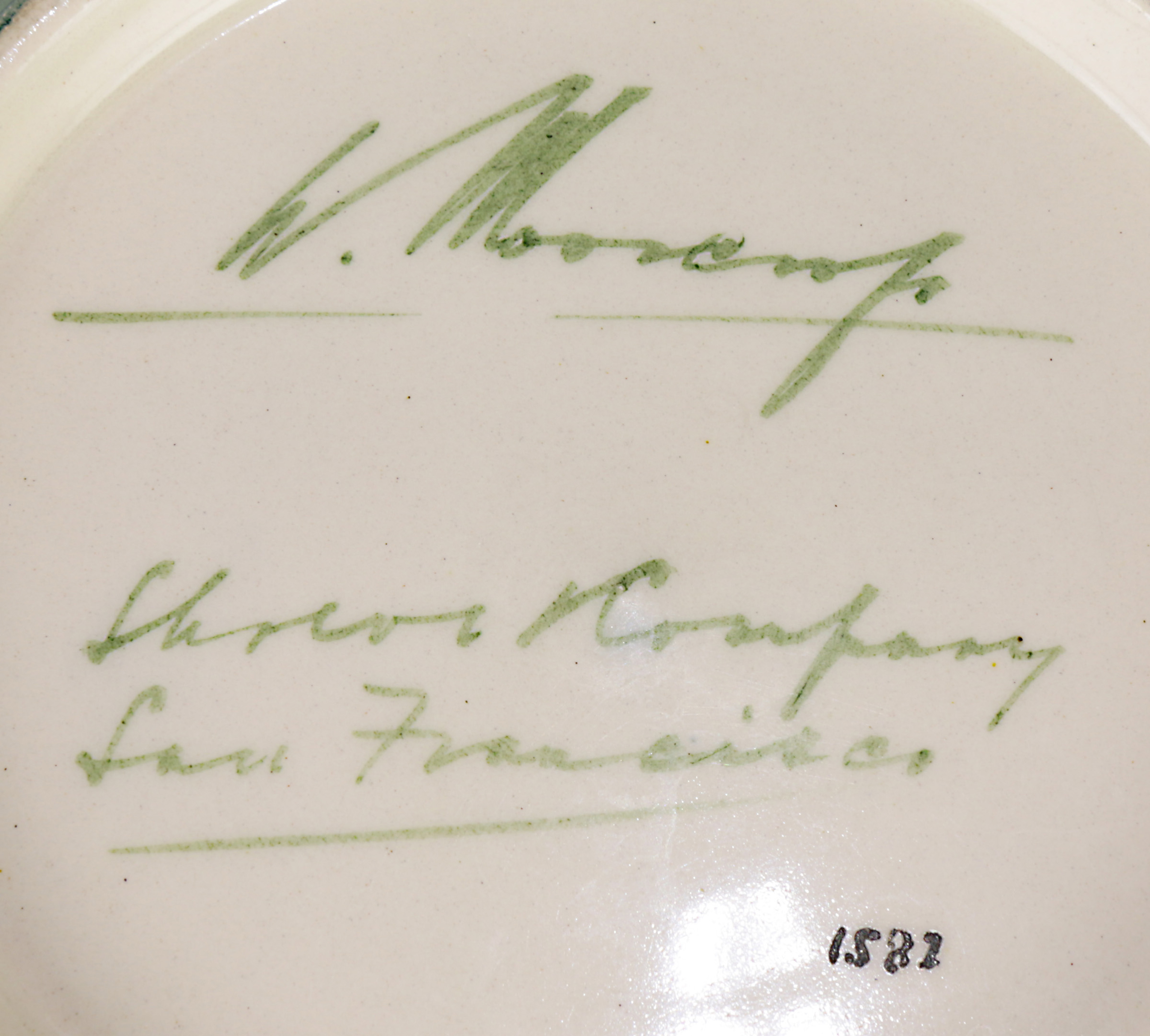 A Moorcroft for Shreve & Co Florian center bowl - Image 4 of 5