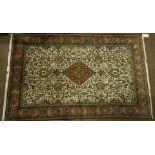 Persian part silk Qum carpet