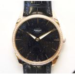 Parmigiani "Tonda 1950 Galaxy," Aventurine Bleue, 18k rose gold wristwatch