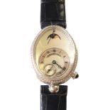 Breguet diamond, 18k white gold "Reine De Naples" wristwatch REF: 8909